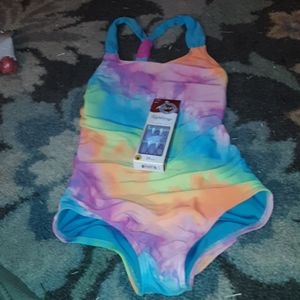 Girls tie dye swim suit